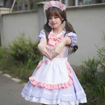 Sweet Lavender Lolita Maid Dress