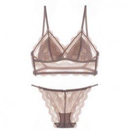Dusty Rose Lace Bralette Set