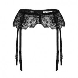 Midnight Lace Garter Belt