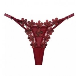 Floral Lace Mesh Thong
