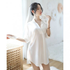 White Soft & Simple Sexy Robe