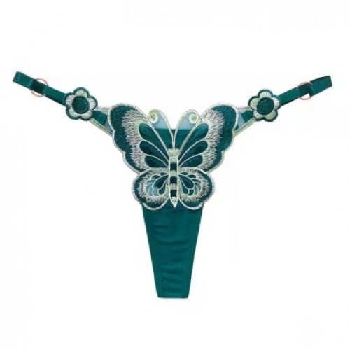 Butterfly Embroidered Thong