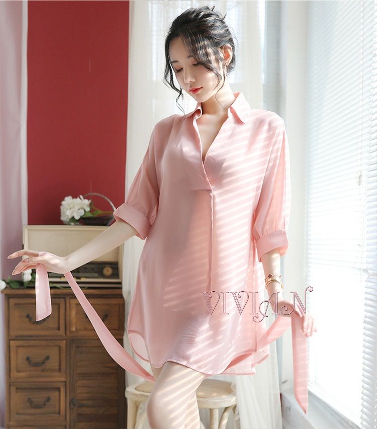 Pink Soft & Simple Sexy Robe