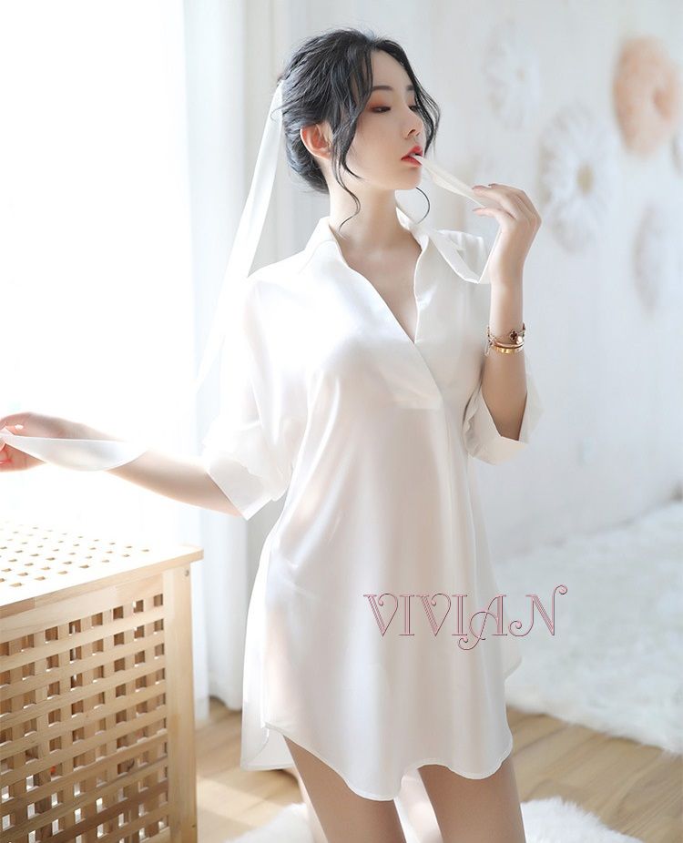 White Soft & Simple Sexy Robe