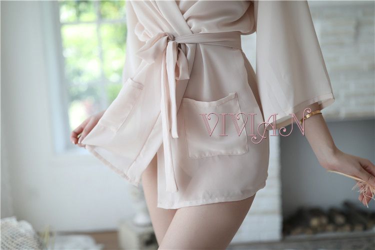 Cream Gorgeous Girl Lace Robes